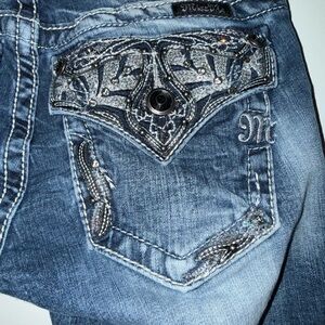 Miss Me Women’s Embellished Blue Jeans